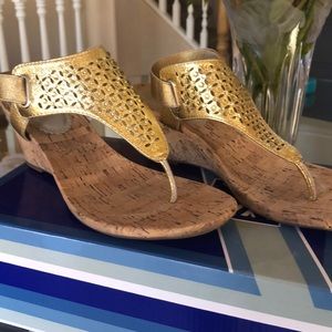 Gold White Mountain Sandals